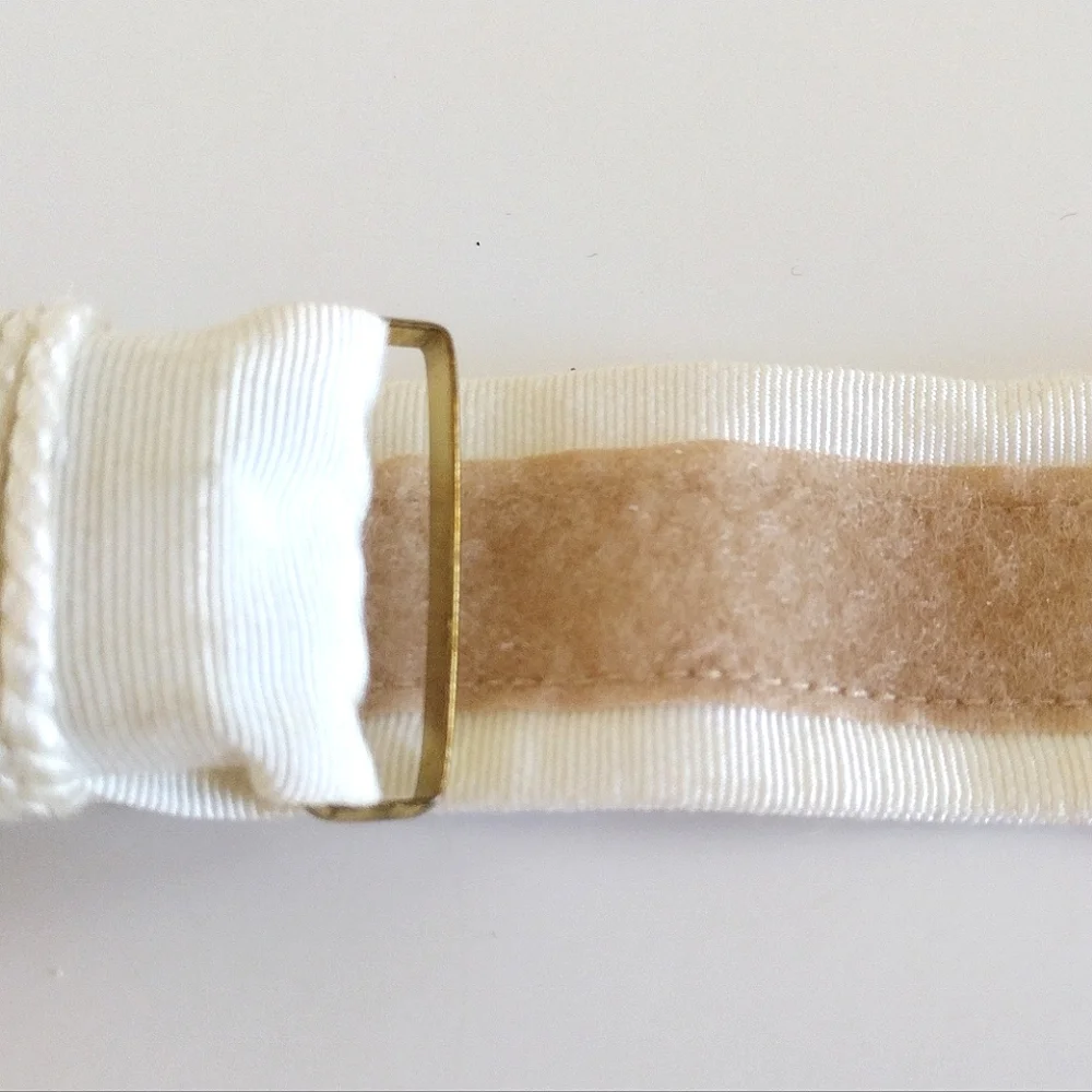 Fabulous 80s Polka Dots and Stripes Beaded Adjustable Cord Wide Belt